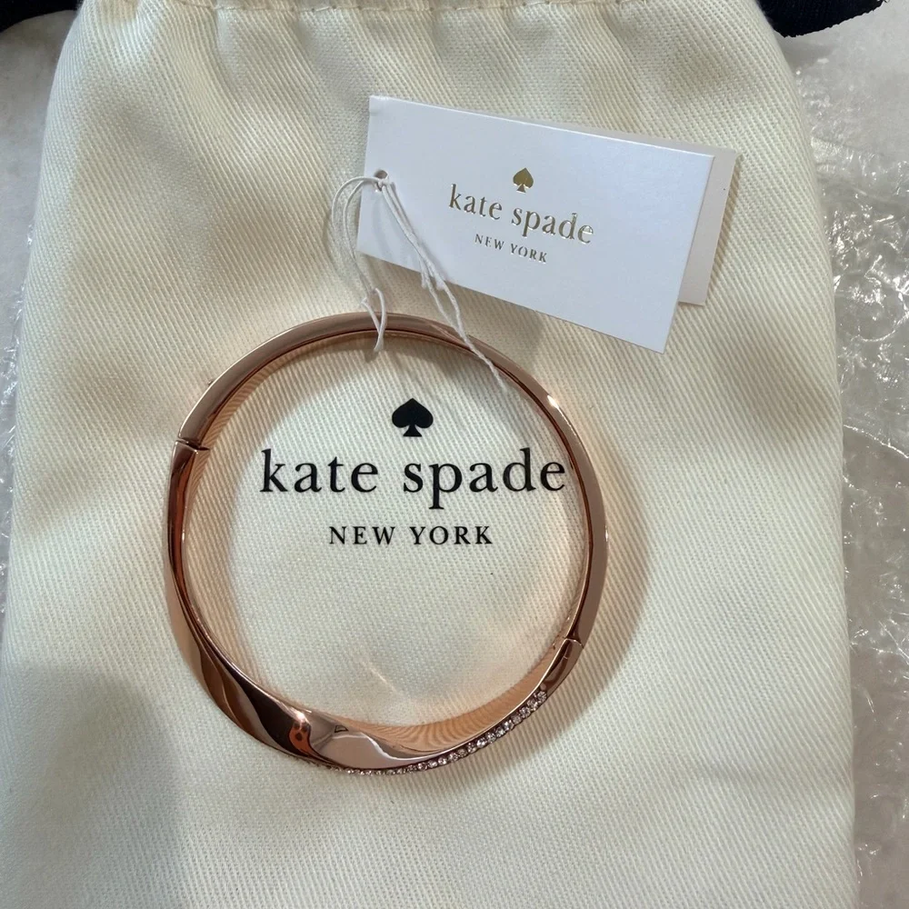 kate spade Hematite Gray Beaded Tassel Drop Earrings